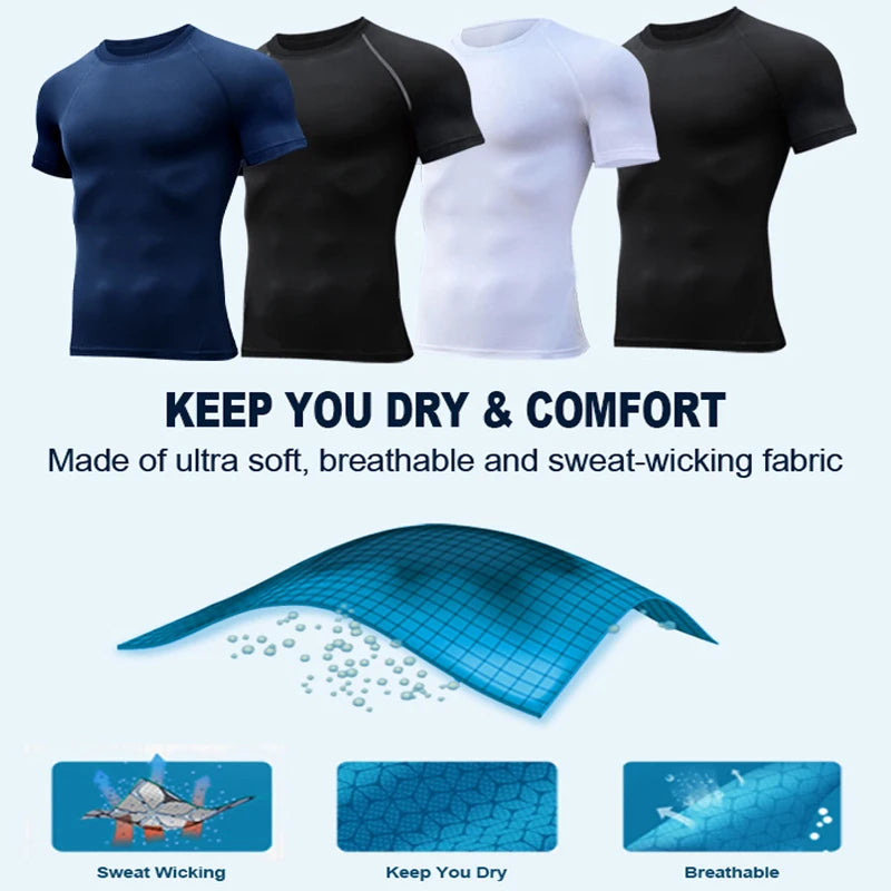 Spider Graphic Compression Shirts for Men Gym Workout Rash Guard Athletic Quick Dry Tshirts Tees Tops Undershirts Baselayers