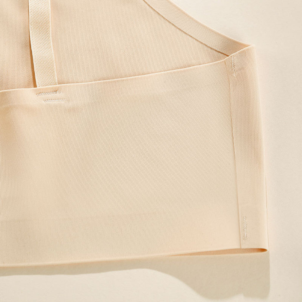 ZXYOUPING Ice Silk Seamless Bra Beauty Back Sports Yoga Bra Top No Chest Pad Wireless Bra Plus Size Underwear